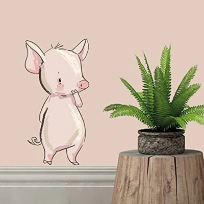Abbildung von Sunnywall Wandsticker Schwein Pig Wandtattoo Aufkleber Größe 1