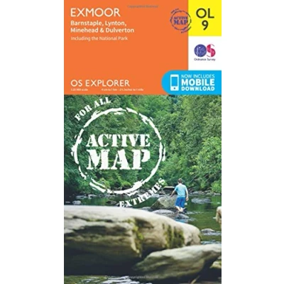 Abbildung von Exmoor, Barnstaple, Lynton, Minehead &amp; Dulverton (OS Explorer Map Active)