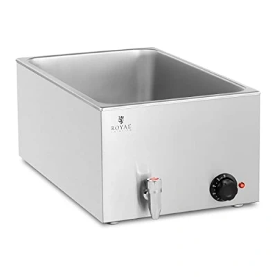 Abbildung von Royal Catering Speisenwärmer Bain Marie Ablasshahn 600 W GN 1/1 Warmhaltebehälter