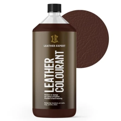 Abbildung von Sehr Deckend Wasser Lederfarbe Espressobraun 1L Leather Paint für Natur und ÖkoLeder Dye Ohne Alkohol alle Lederaccessoires Reißt oder Blättert Nicht ab