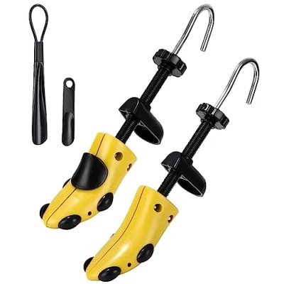Abbildung von Zawaer Schuhspanner, 2 Stück Schuhspanner Herren Und Damen,4 Wege Shoe Stretcher,Schuhe Dehnen,Schuhweiter Kunststoff &amp; Metall Schuhdehner,Für Einstellbare Länge Breite Schuhweiter Mit Schuhlöffel