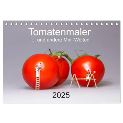 Abbildung von Tomatenmaler ... und andere Mini Welten (Tischkalender 2025 DIN A5 quer), CALVENDO Monatskalender