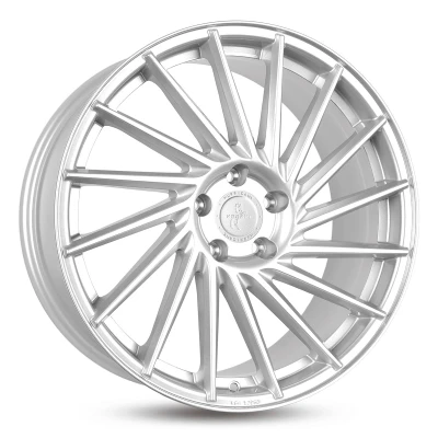 Abbildung von KESKIN 5 loch 22Zoll 112mm Alufelge KT17 Hurricane Brillantsilber lackiert KT171022511220CS Felge