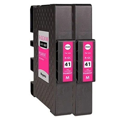 Abbildung von Supply Guy 2 Druckerpatronen kompatibel mit Ricoh GC 41 M Magenta für Aficio SG2100n SG3100Series SG3100snw SG3110dn SG3110dnw SG3110n SG3110 Series sfnw SG3120Bsf