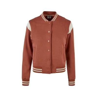 Abbildung von Urban Classics Inset College Sweatjacke, Damen, Größe: 4XL, Beige braun