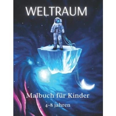 Abbildung von Weltraum Malbuch für Kinder 4 8 jahren 👽🪐🚀: Astronauten Raumschiffe und Malbücher mit Planeten, Raketen, Raumschiffen ... Buch zum Sonnensystem 👽🪐 Malvorla