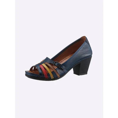 Abbildung von Gemini Anilina Peeptoe, Damen, Größe: 39, Blau multi Schuhe