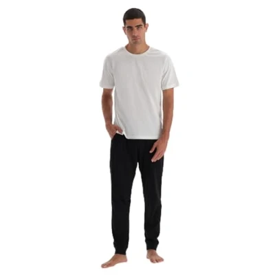 Abbildung von DAGI Regular Waist Nachtwäsche Hose, Herren, Größe: Small, Metallic black