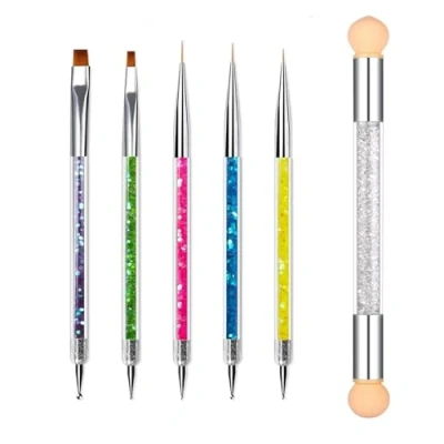 Abbildung von NXPUXP Nagel Art Fineliner Pinsel,Nageldesign Pinsel,Nailart Malpinsel,Nagellack Pinsel für DIY Nageldesign Nail Design[6 Stück]