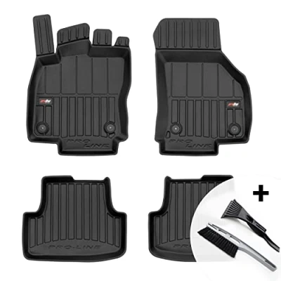 Abbildung von moto MOLTICO 3D Gummimatten Auto Fußmatten Gummi Automatten 4 teilig Set passend für VW Golf VIII ab 2019