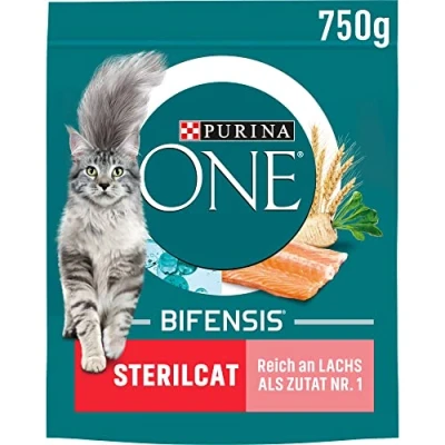 Abbildung von Katzenfutter one sterilcat reich an Rindfleisch &amp; Weizen Trockenfutter 800 gr Purina