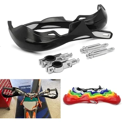 Abbildung von Motorrad Handschutz Handguards Universal Für Sur Ron 22 mm 28 Lenker Dirt Bike, Motorrad, MX Racing, ATV, Quad Schwarz
