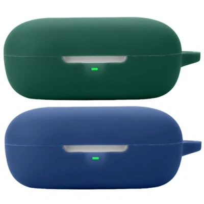 Abbildung von Akancy compatibile per moto buds+ Custodia cuffie,[Supporta la ricarica wireless] [Custodia protettiva antiurto] in Silicone cuffie (blue Green)
