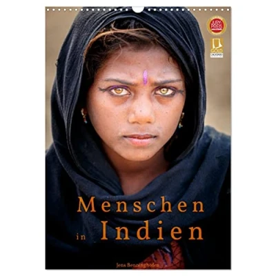 Abbildung von Menschen in Indien (Wandkalender 2025 DIN A3 hoch), CALVENDO Monatskalender
