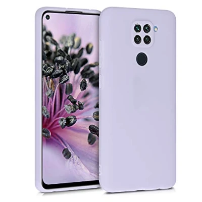 Abbildung von kwmobile Handyhülle kompatibel mit Xiaomi Redmi Note 9 Hülle Handy Case aus weichem Silikon in Lavendel
