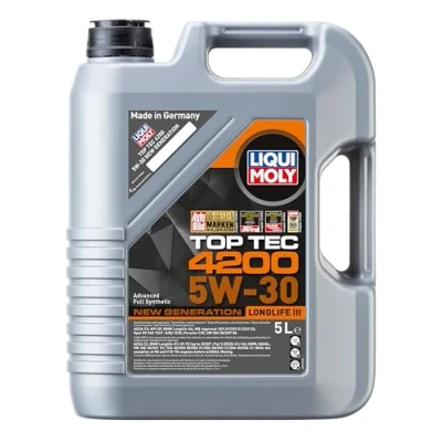 Abbildung von Liqui Moly Top Tec 4200 5W 30 5l Motoröl 8973 VOLKSWAGEN: Passat B6 Variant, B7 Polo IV Schrägheck, BMW: 3 Limousine, 7, X5, AUDI: Q7