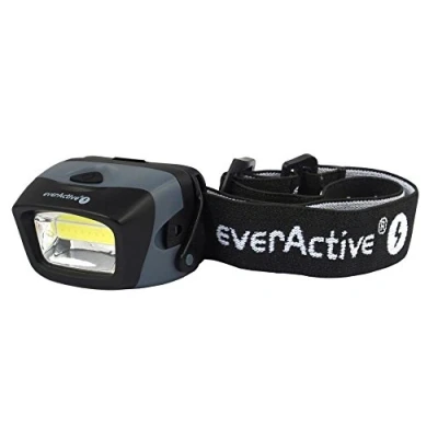 Abbildung von everActive COB LED Kopflampe Stirnlampe 3W, leistungsfähig, 150 Lumen Lichtstrahl breit und gleichmäßig, Modell: HL