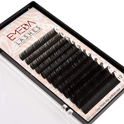Abbildung von EMEDA wimpernverlängerung Wimpern 0,07 mm künstliche einzeln D Locken 11 weiche individuelle extensions set 3D pads eine nach der anderen verlängerung