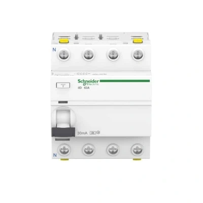 Abbildung von Schneider Electric Fehlerstrom Schutzschalter FI SCHALTER ACTI9 IID 4P 63A 30MA TYP A, A9Z1463