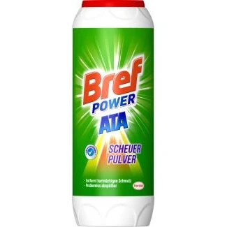 Abbildung von Bref Power ATA Scheuerpulver Entkalker (500g, [1 St. gegen hartnäckige Verschmutzungen und Kalkablagerungen)