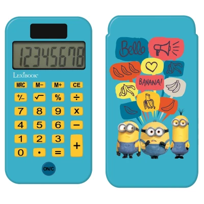 Abbildung von Lexibook Taschenrechner Ich Einfach Unverbesserlich Minions, Klassische und komplexe Rechenfunktionen, starre Schutzhülle, mit Akku, Blau / Gelb, C45DES