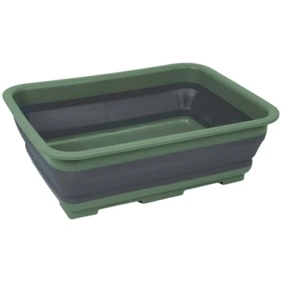 Abbildung von Bo Camp Unisex BC faltbar Rechteck Waschbecken, grün/grau, 7 Liter