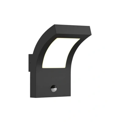 Abbildung von Arcchio LED Außenwandleuchte Advik, 28 cm, anthrazit, Sensor
