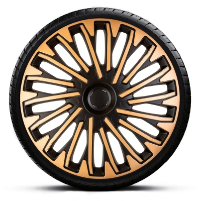 Abbildung von AutoStyle PP 5415GB Radblenden 15Zoll gold, schwarz