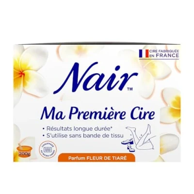 Abbildung von NAIR Mein erstes Wachs Enthaarungswachs ohne Streifen, effektiv für kurze Haare, Warmwachs, inklusive Tutorial, Duft Tiaré Blume, Box mit 20 Streifen