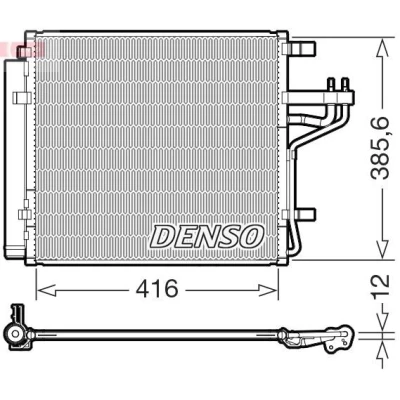 Abbildung von Kondensator, Klimaanlage DENSO DCN43012