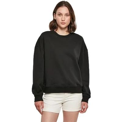 Abbildung von Build Your Brand Damen BY212 Ladies Oversized Crewneck Sweatshirt, Black, XXL