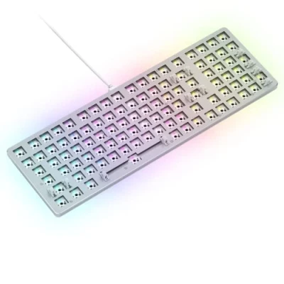 Abbildung von Glorious Gaming GMMK 2 Full Size (96%) Barebones (Frame Only) Mechanisches Tastaturgrundgerüst, Fullsize (96%), Aluminium, individuell anpassbar, RGB, Amerikanisch/ANSI Layout Weiß