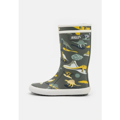Abbildung von Aigle Lolly POP PLAY Unisex Gummistiefel für Kinder, Größe: 33, Olive Schuhe