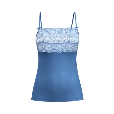 Abbildung von Calida Sensual Secrets Unterhemd/shirt, Damen, Größe: 36/38, Riviera blue