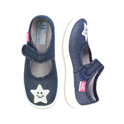 Abbildung von Beck Smile Hausschuh für Kinder, Größe: 33, Dunkelblau Schuhe