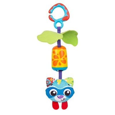 Abbildung von PlayGro Cheeky Chime Rocky Waschbär Kinderwagenspielzeug, Babyspielzeug