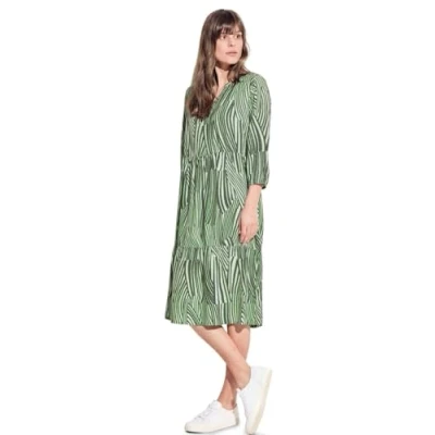 Abbildung von Cecil Dobby Freizeitkleid, Damen, Größe: Medium, Grün