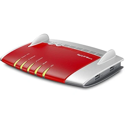 Abbildung von AVM FRITZ!Box 7490 WLAN AC + N Router (VDSL/ADSL, 1.300 Mbit/s (5 GHz), 450 (2,4 Mesh, DECT Basis, Media Server, geeignet für Deutschland)