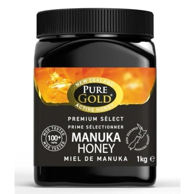 Abbildung von Pure Gold Manuka Honig 100+ 1 Kg, aus Neuseeland, MBO zertifiziert und nach MPI Standards