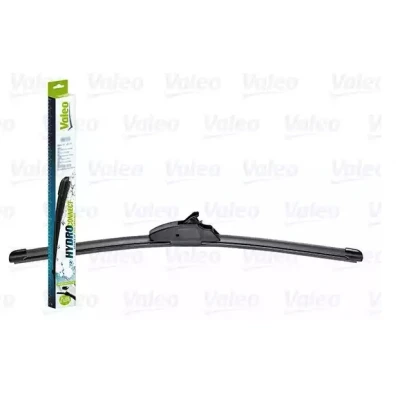 Abbildung von Scheibenwischer Valeo Hydroconnect 578577 550mm vorne Rahmenlos Hakenbefestigung OPEL: Zafira A, Meriva Sintra, MERCEDES BENZ: A Klasse, Vaneo