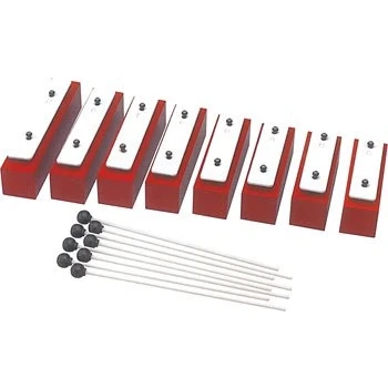 Abbildung von Percussion Workshop HC083 8 Ton Chime Bar Set mit Schlägel