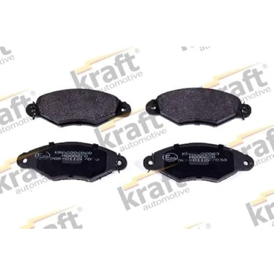 Abbildung von KRAFT 6006060 Bremsbelagsatz Vorderachse PEUGEOT: 206+ Schrägheck, 306 Limousine, CITROËN: Xsara Kombi, Coupe