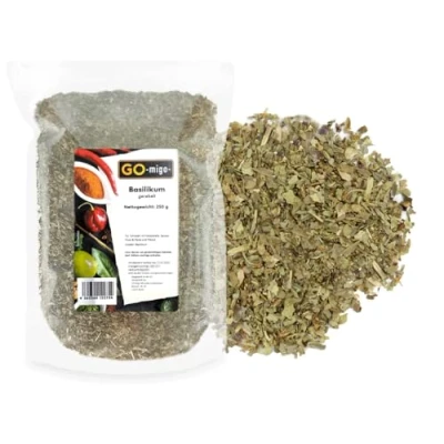 Abbildung von 250g Basilikum gerebelt feinstes Aroma &amp; Premium Qualität 0,25kg