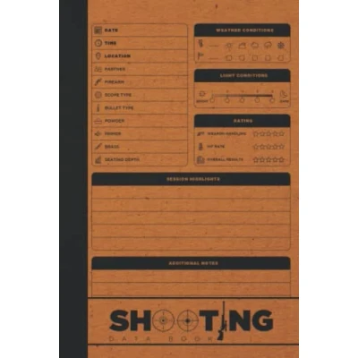 Abbildung von Shooting Data Book: Hardcover &amp; Hardback Log Book With Target Diagrams Notebook Record Long Range Logbook Marksman Gifts
