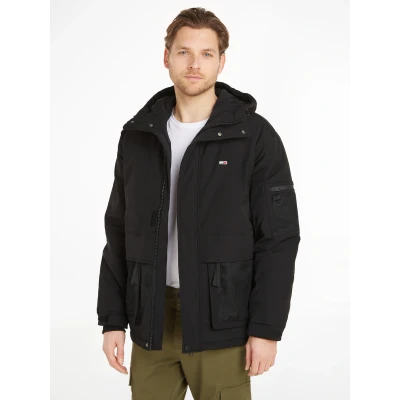 Abbildung von Tommy Jeans TECH Jacket Winterjacke, Herren, Größe: Large, Black