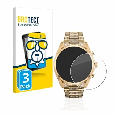 Abbildung von BROTECT (3 Stück Panzer Schutz Glas für Michael Kors Access Gen 6 Bradshaw 9H Echtglas, Displayschutz