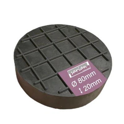 Abbildung von sarian® Gummiauflagen Verschiedene Größen für Wagenheber und Hebebühnen zum Reifenwechseln Rangierwagenheber Gummiklotz Gummiunterlage car Jack (80x20 Waffel)