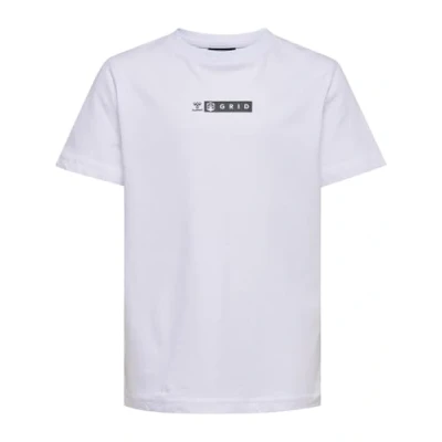 Abbildung von Hummel Hmloffgrid S/S Tshirt print für Kinder, Größe: 164, White forged iron