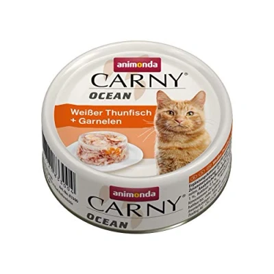 Abbildung von animonda Carny Ocean Katzenfutter, Nassfutter für Katzen, Weißer Thunfisch + Garnelen, 12 x 80 g