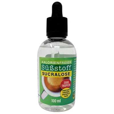 Abbildung von 100 ml Sucralose Flüssigsüßstoff Kalorienfreier Zuckerersatz, 2000 Tropfen Geschmack wie Zucker